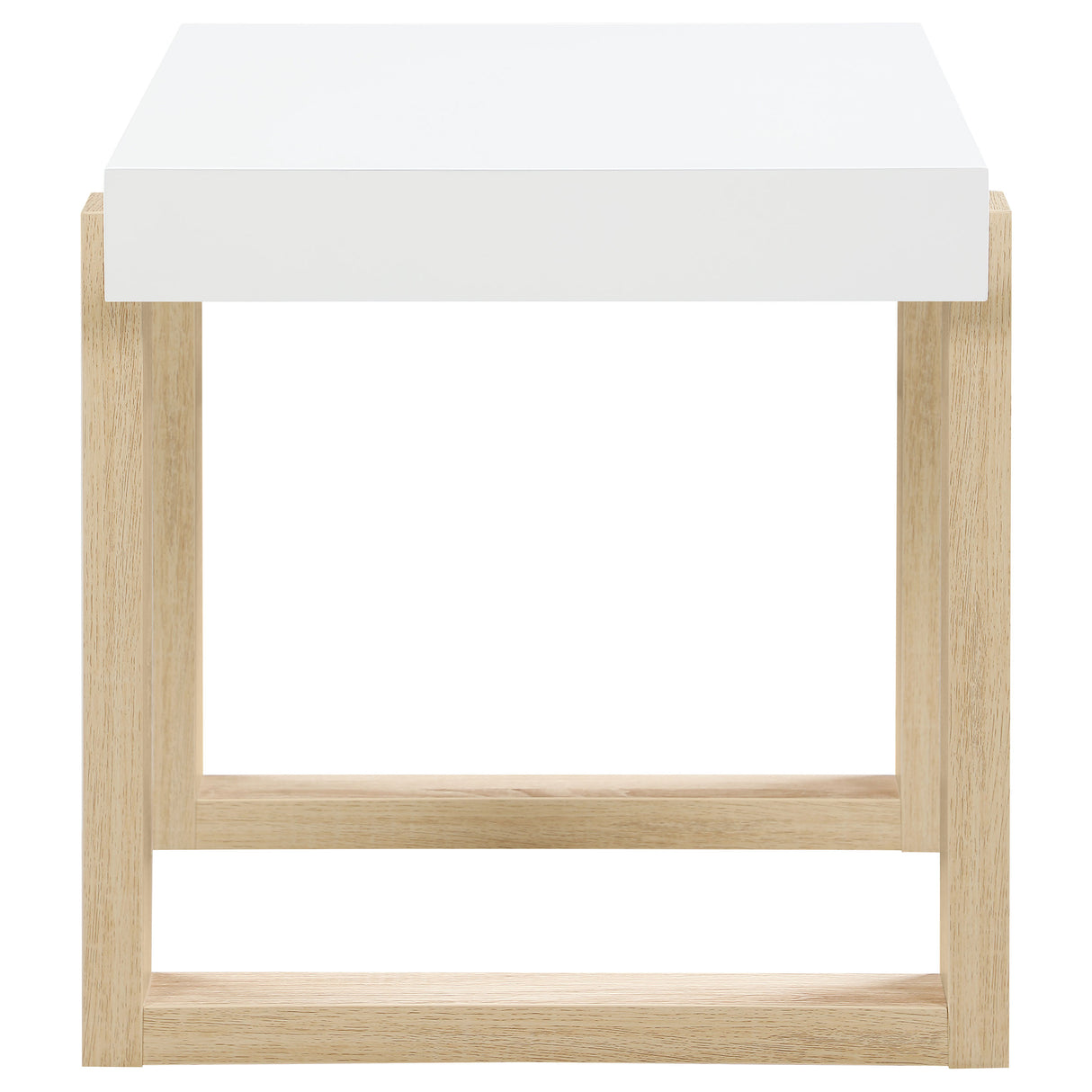 Pala 2-piece Coffee and End Table Set White High Gloss