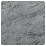 Mozzi Square Faux Marble Side End Table Grey and Black