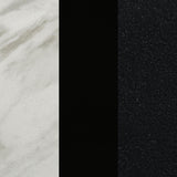 Tandi Round Faux Marble Coffee Table White and Black