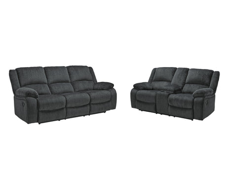 Furniture City Houma - Ashley Furniture - Draycoll Reclining Sofa and Loveseat - Reclining Sofa and Loveseat - 76504U1