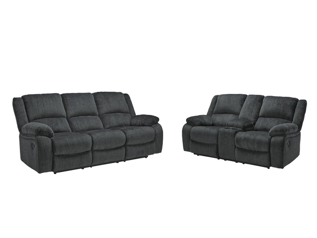 Furniture City Houma - Ashley Furniture - Draycoll Reclining Sofa and Loveseat - Reclining Sofa and Loveseat - 76504U1
