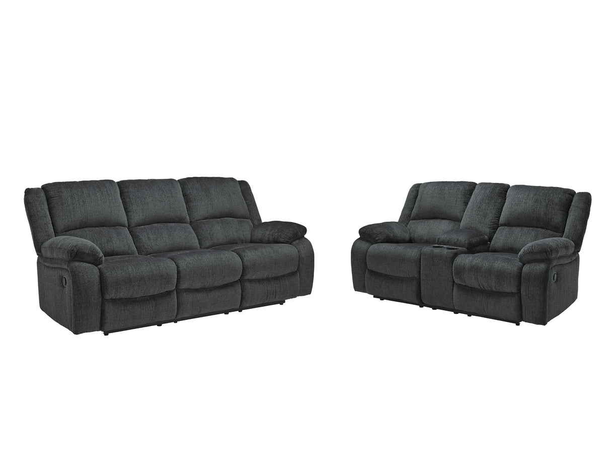 Draycoll Reclining Sofa and Loveseat