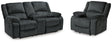 Furniture City Houma - Ashley Furniture - Draycoll Reclining Loveseat with Console and Recliner - Reclining Loveseat with Console and Recliner - 76504U7