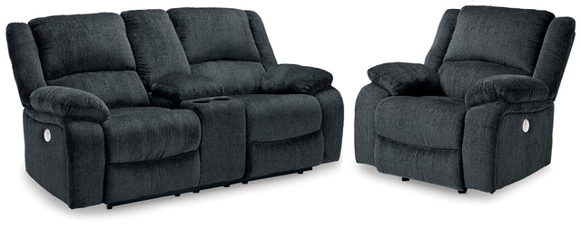 Furniture City Houma - Ashley Furniture - Draycoll Power Reclining Loveseat and Power Recliner - Power Reclining Loveseat and Power Recliner - 76504U8