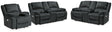 Furniture City Houma - Ashley Furniture - Draycoll 2 Power Reclining Loveseats and Recliner - 2 Power Reclining Loveseats and Recliner - 76504U6