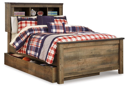 Trinell - Bookcase Storage Bed