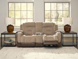 Mixed Motion - Power Reclining Loveseat With Console / Adjustable Headrest