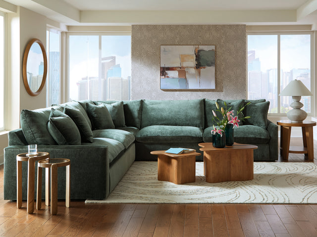 Furniture City Houma - Ashley Furniture - Carriage View Sectional - LAF 3-Piece Sectional / Jade - 78001S1