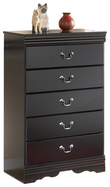 Huey Vineyard - Five Drawer Chest - Black