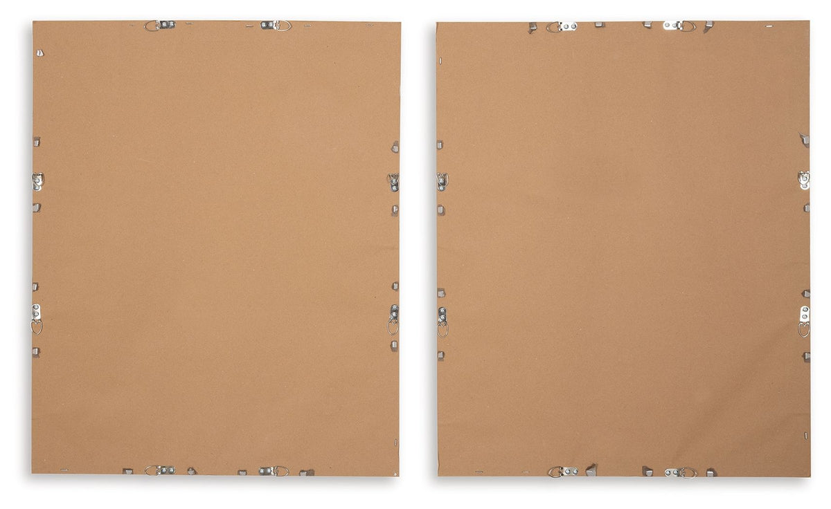 Holport - Wall Art Set (Set of 2) - Blue / White