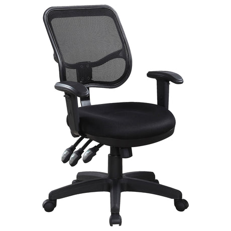 Furniture City Houma - Coaster - Rollo Upholstered Adjustable Ergonomic Office Chair Black - 800019