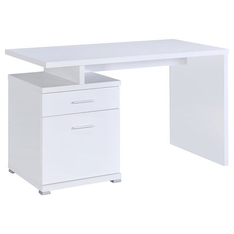 Furniture City Houma - Coaster - Irving 47-inch 2-drawer Office Computer Desk White - 800110