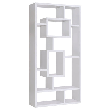 Furniture City Houma - Coaster - Corey 71-inch 8-shelf Bookshelf White - 800157