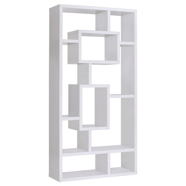 Furniture City Houma - Coaster - Corey 71-inch 8-shelf Bookshelf White - 800157