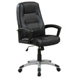 Furniture City Houma - Coaster - Dione Upholstered Adjustable Home Office Desk Chair Black - 800209