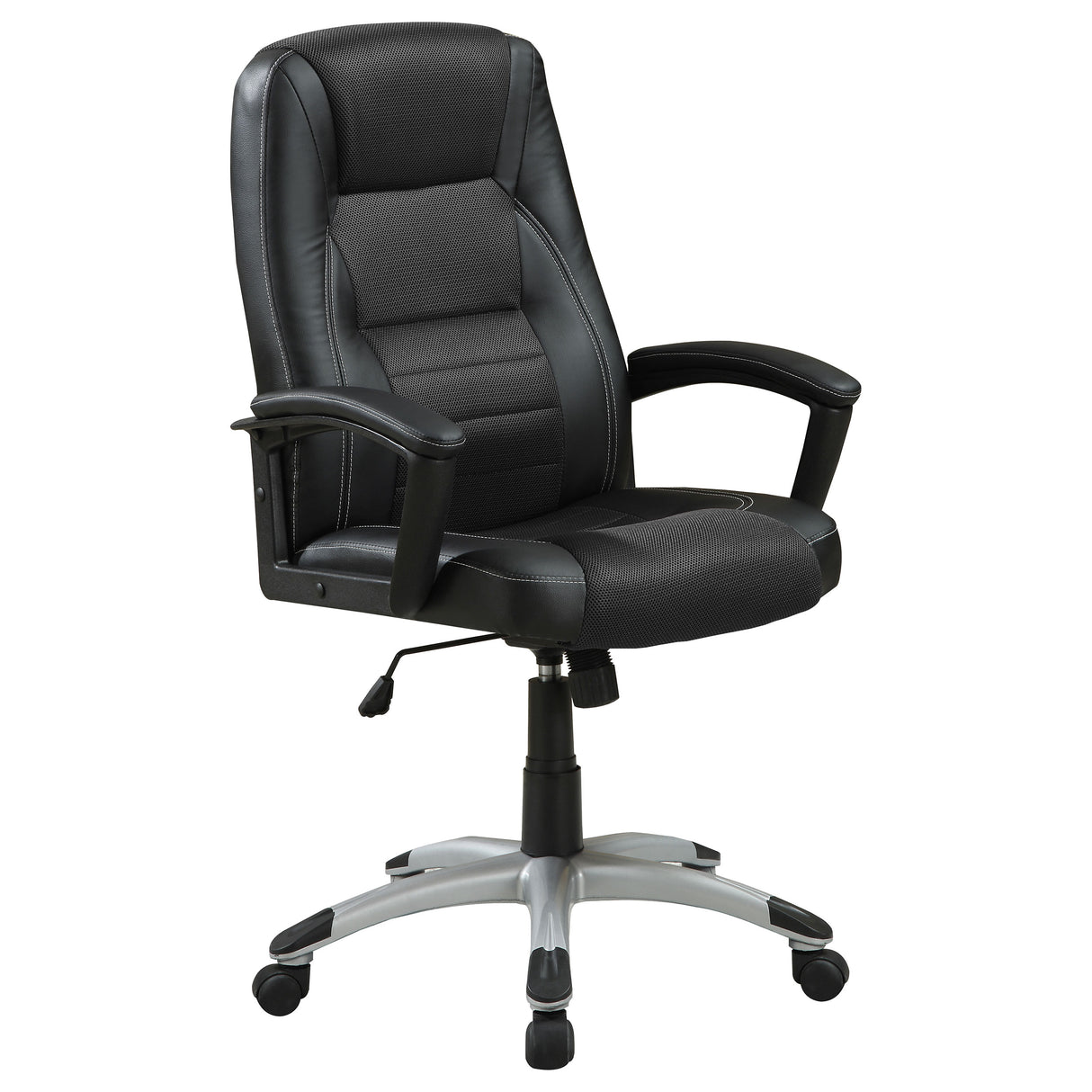 Furniture City Houma - Coaster - Dione Upholstered Adjustable Home Office Desk Chair Black - 800209