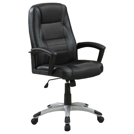 Furniture City Houma - Coaster - Dione Upholstered Adjustable Home Office Desk Chair Black - 800209