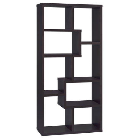 Furniture City Houma - Coaster - Theo 71-inch 7-shelf Bookshelf Cappuccino - 800264