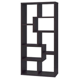 Theo 71-inch 7-shelf Bookshelf Cappuccino