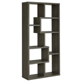 Furniture City Houma - Coaster - Theo 71-inch 7-shelf Bookshelf Weathered Grey - 800510