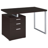 Furniture City Houma - Coaster - Brennan 47-inch 3-drawer Office Computer Desk Cappuccino - 800519