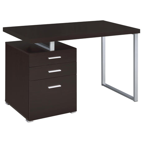 Furniture City Houma - Coaster - Brennan 47-inch 3-drawer Office Computer Desk Cappuccino - 800519