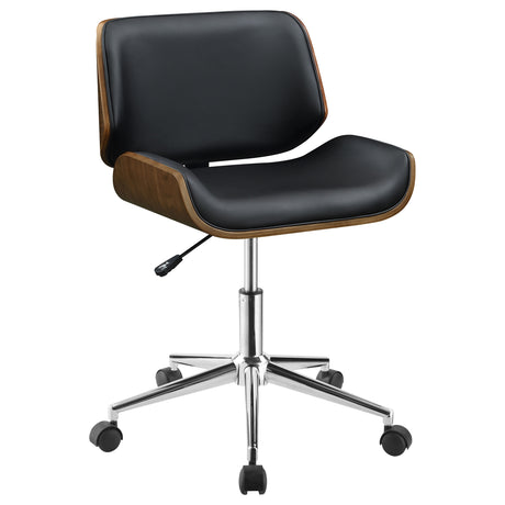 Furniture City Houma - Coaster - Addington Upholstered Adjustable Office Desk Chair Black - 800612