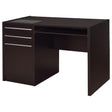 Furniture City Houma - Coaster - Halston 47-inch 2-drawer Office Desk with Cabinet Cappuccino - 800702