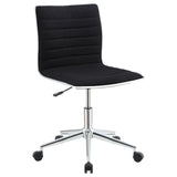 Furniture City Houma - Coaster - Chryses Upholstered Adjustable Home Office Desk Chair Black - 800725