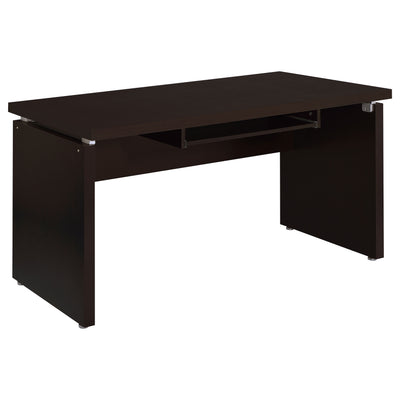 Furniture City Houma - Coaster - Skylar 55-inch Computer Desk with Keyboard Drawer Cappuccino - 800891