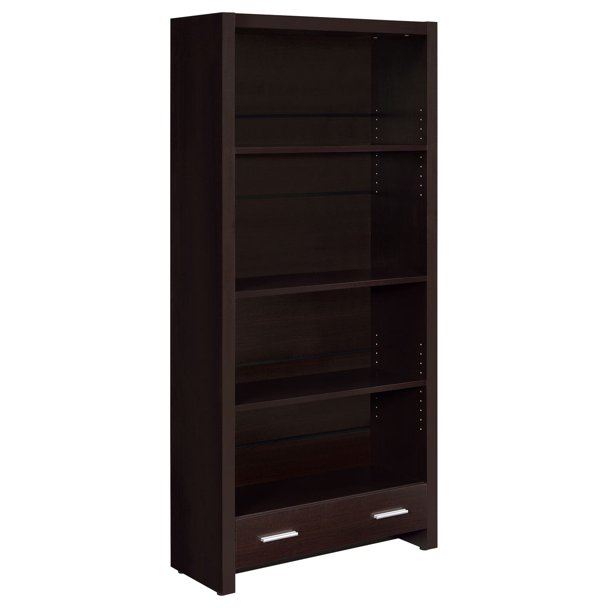 Furniture City Houma - Coaster - Skylar 71-inch 5-shelf Bookcase with Drawer Cappuccino - 800905