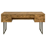 Analiese 63-inch 4-drawer Writing Desk Rustic Nutmeg