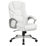 Furniture City Houma - Coaster - Kaffir Upholstered Adjustable Home Office Desk Chair White - 801140