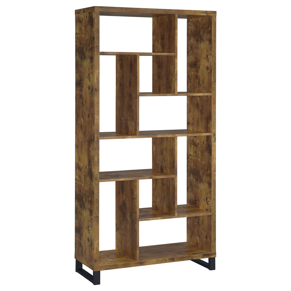 Furniture City Houma - Coaster - Delwin 71-inch 6-shelf Bookshelf Rustic Nutmeg - 801236