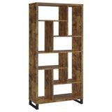 Furniture City Houma - Coaster - Delwin 71-inch 6-shelf Bookshelf Rustic Nutmeg - 801236