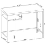 Kravitz 47-inch 1-shelf Writing Desk Weathered Grey