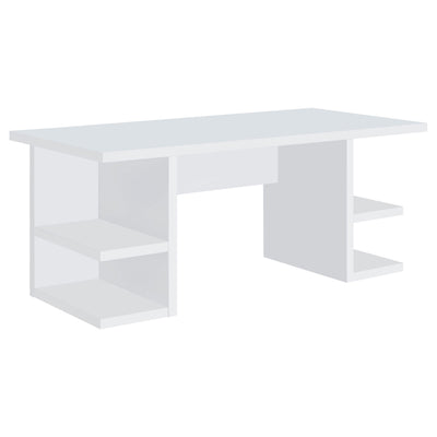 Furniture City Houma - Coaster - Alice 71-inch 4-shelf Engineered Wood Writing Desk White - 801455