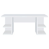 Alice 71-inch 4-shelf Engineered Wood Writing Desk White