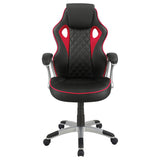 Lucas Upholstered Adjustable Home Office Desk Chair Black