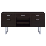 Lawtey 5-drawer Home Office Storage Credenza Cappuccino
