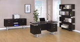 Lawtey 5-drawer Home Office Storage Credenza Cappuccino