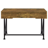 Analiese 2-piece Computer Desk Bookcase Set Rustic Nutmeg