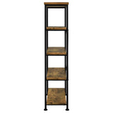 Analiese 2-piece Computer Desk Bookcase Set Rustic Nutmeg