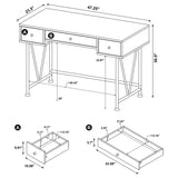 Analiese 2-piece Computer Desk Bookcase Set Rustic Nutmeg