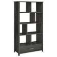 Furniture City Houma - Coaster - Dylan 68-inch 4-shelf Storage Bookshelf Weathered Grey - 801577