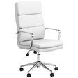 Furniture City Houma - Coaster - Ximena Upholstered Adjustable High Back Office Chair White - 801746