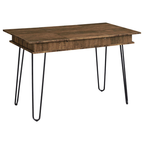 Furniture City Houma - Coaster - Sheeran 47-inch Writing Desk with Storage Rustic Amber - 802011