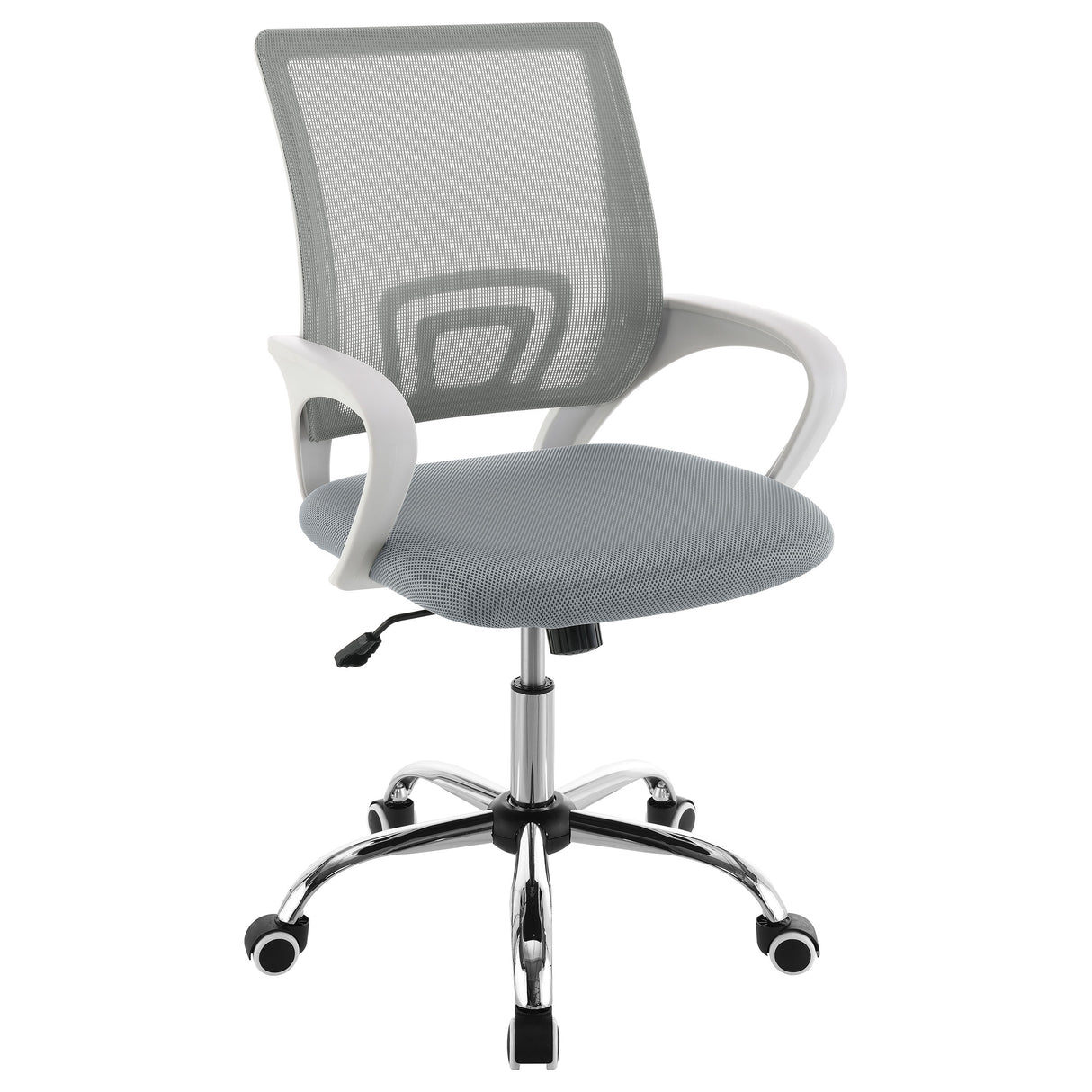Furniture City Houma - Coaster - Felton Upholstered Adjustable Home Office Desk Chair Grey - 802015