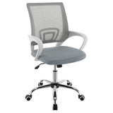 Furniture City Houma - Coaster - Felton Upholstered Adjustable Home Office Desk Chair Grey - 802015