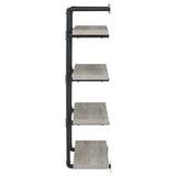 Elmcrest 24-inch 4-shelf Wall Bookshelf Grey Driftwood
